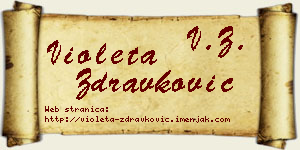 Violeta Zdravković vizit kartica